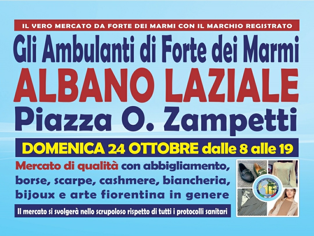 Gli Ambulanti di Forte dei Marmi a Albano domenica 24 ottobre 2021 location mercato banchi qualità